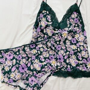 [Victoria’s Secret] Purple Camisole + Panty Set